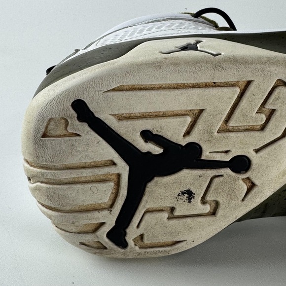 Air Jordan 9 Retro Shoes Mens Size 10.5 White Militia Green Statue 302370-109 - Picture 15 of 16